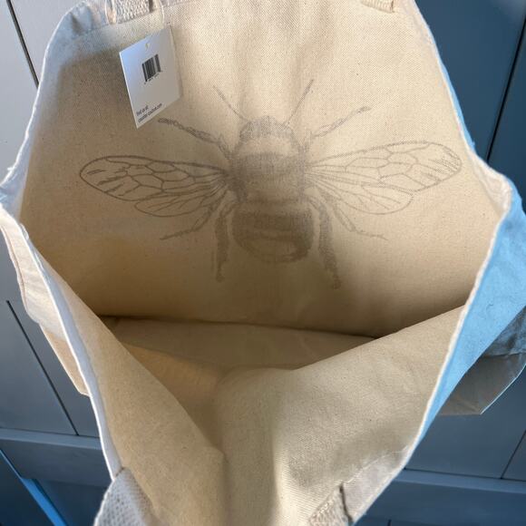 Bee Cotton Canvas Tote NEW - Picture 7 of 8